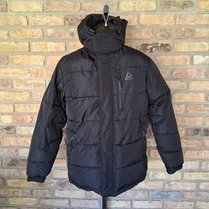 REEBOK HEAVYWEIGHT HOODED PUFFER COAT SIZE M